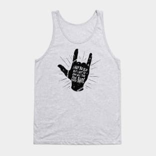 I May Be Old But I Got to See All the Cool Bands // Retro Music Lover // Vintage Old School Skeleton Guitar Rock n Roll // Rock On Hand Sign Alt Tank Top